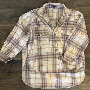 Women’s Plaid Shirt Jacket